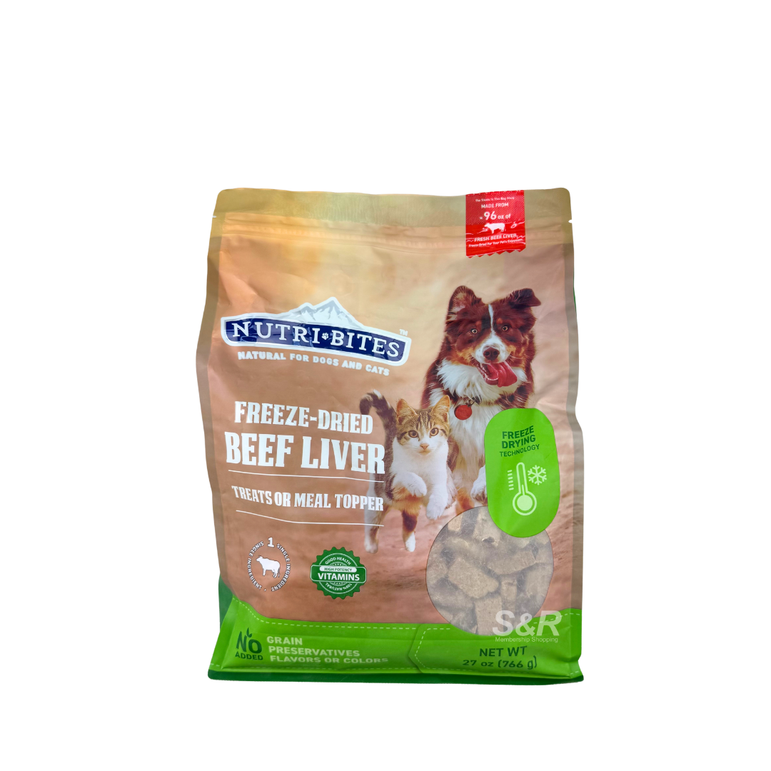 Nutri Bites Freeze-dried Beef Liver Pet Treats 766g